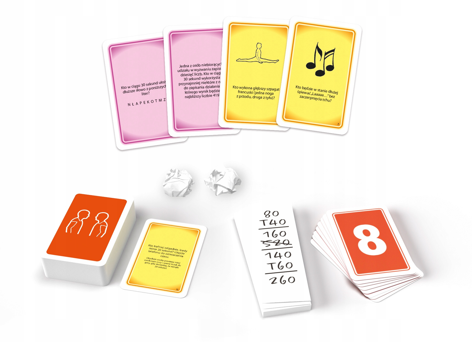 Towarzyska Gra planszowa Imprezowa Założysz się? Wyzwania Integracyjna