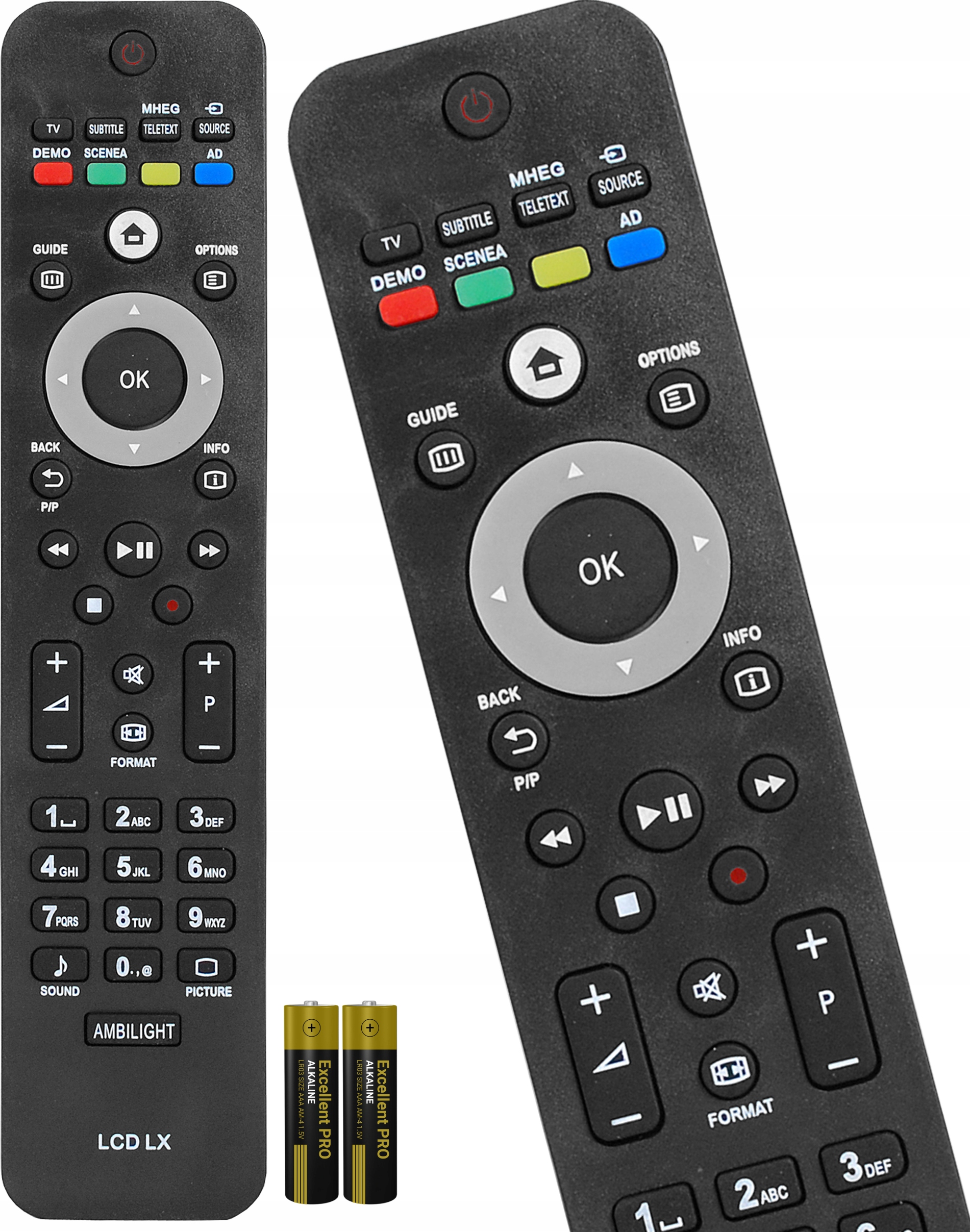 Pilot uniwersalny do TV PHILIPS LCD RC2143604 RC242254901834 BEZ AMBILIGHT