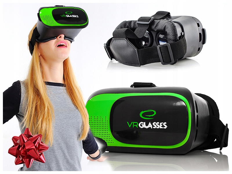 Zdjęcia - Okulary VR Google  Gogle 3D do filmów gier na telefon 