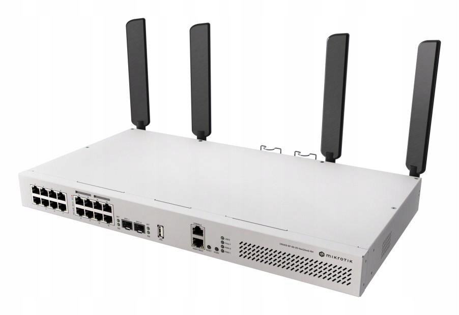 MikroTik Cloud Router Switch CRS418-8P-8G-2S+5axQ2axQ-RM WiFi AX3600