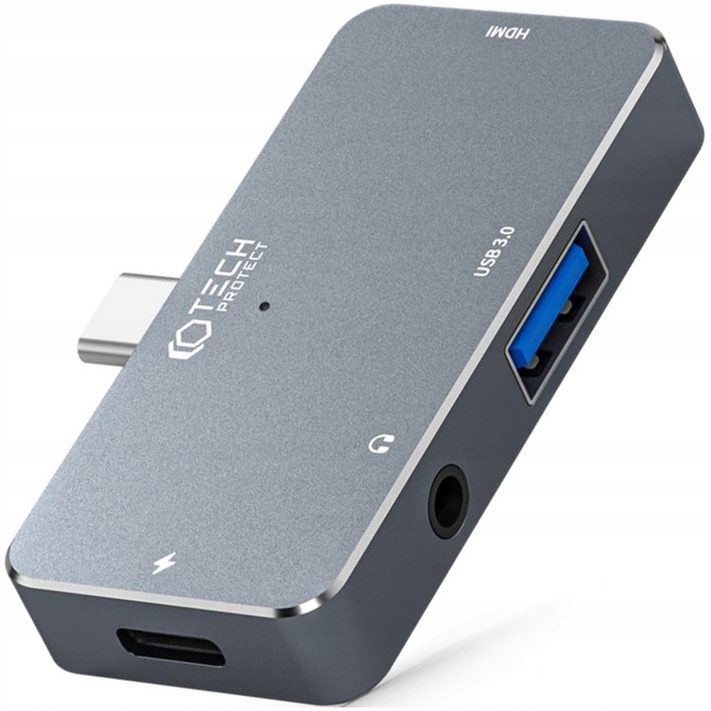 Tech-protect V6-HUB Adaptér 4V1 Šedý