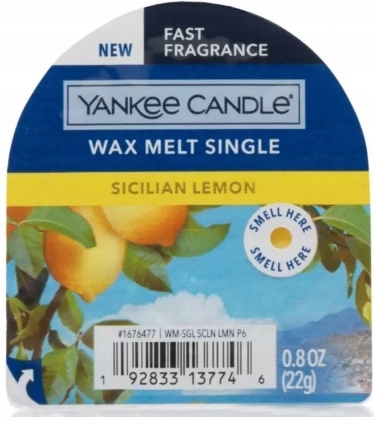 

Yankee Candle Sicilian Lemon Wosk zapach wax 22g