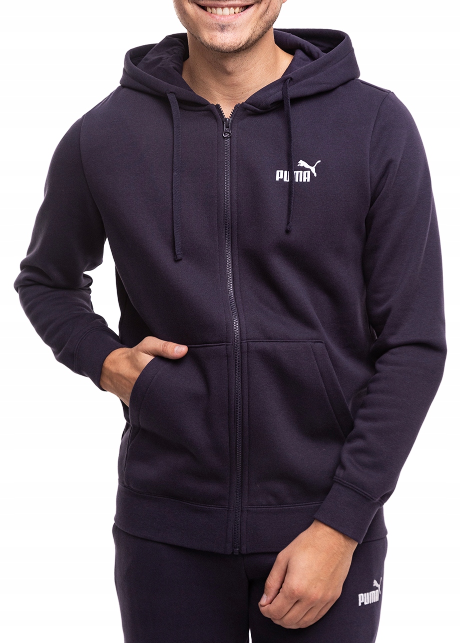 Pánská Mikina Sportovní Puma s kapucí Rozepínací bavlněná mikina vel S