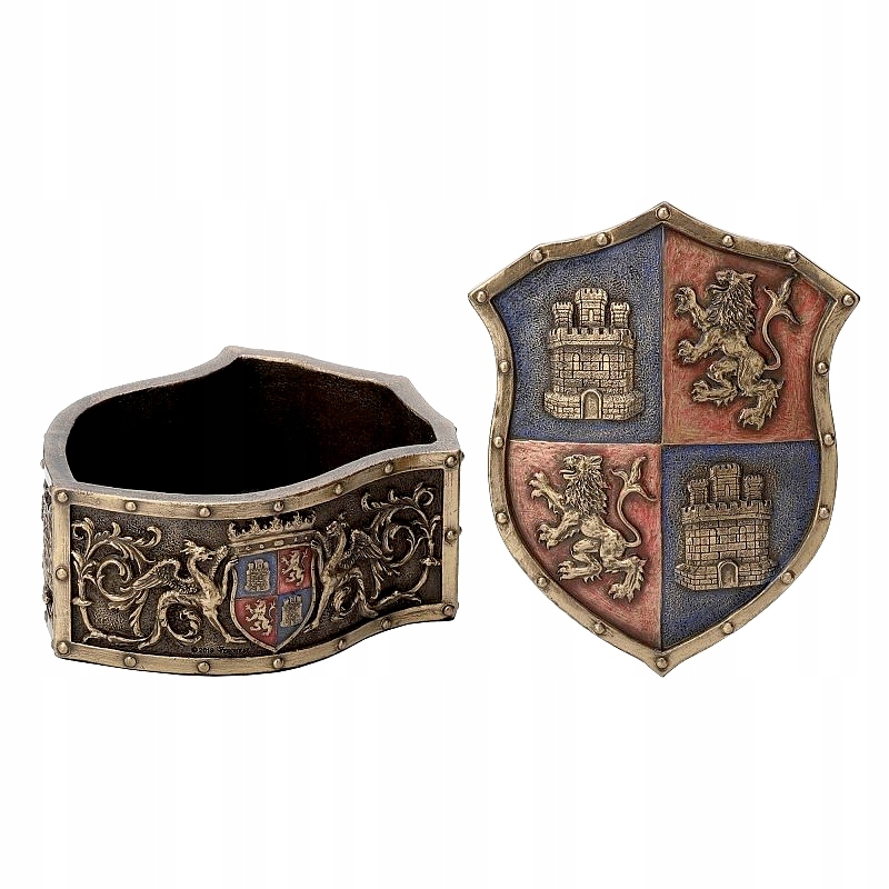 SZKATUŁKA RYCERSKA HERB LWY I ZAMKI Z BOKU SMOKI v Kod producenta a77620