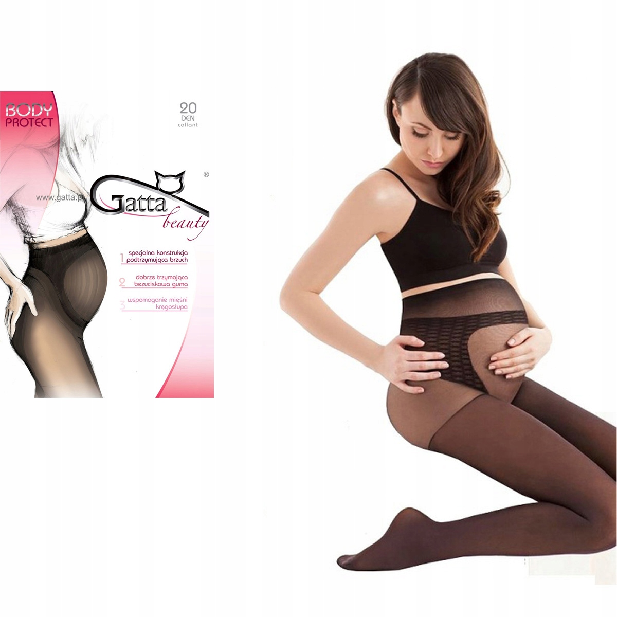 

Rajstopy ciążowe Gatta Body Protect 20 Den 4 L