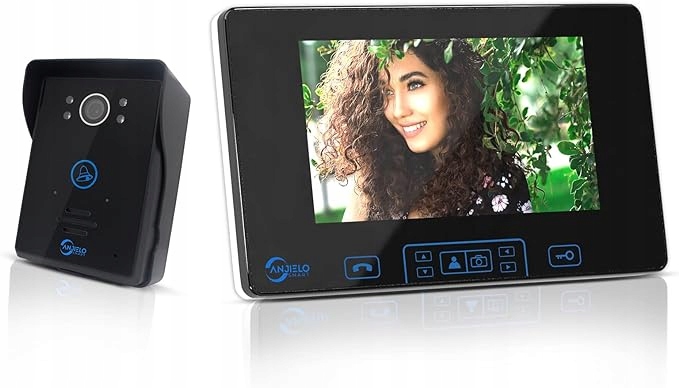 Bezprzewodowy Video Domofon 2,4 GHz, 7'', Kamera HD