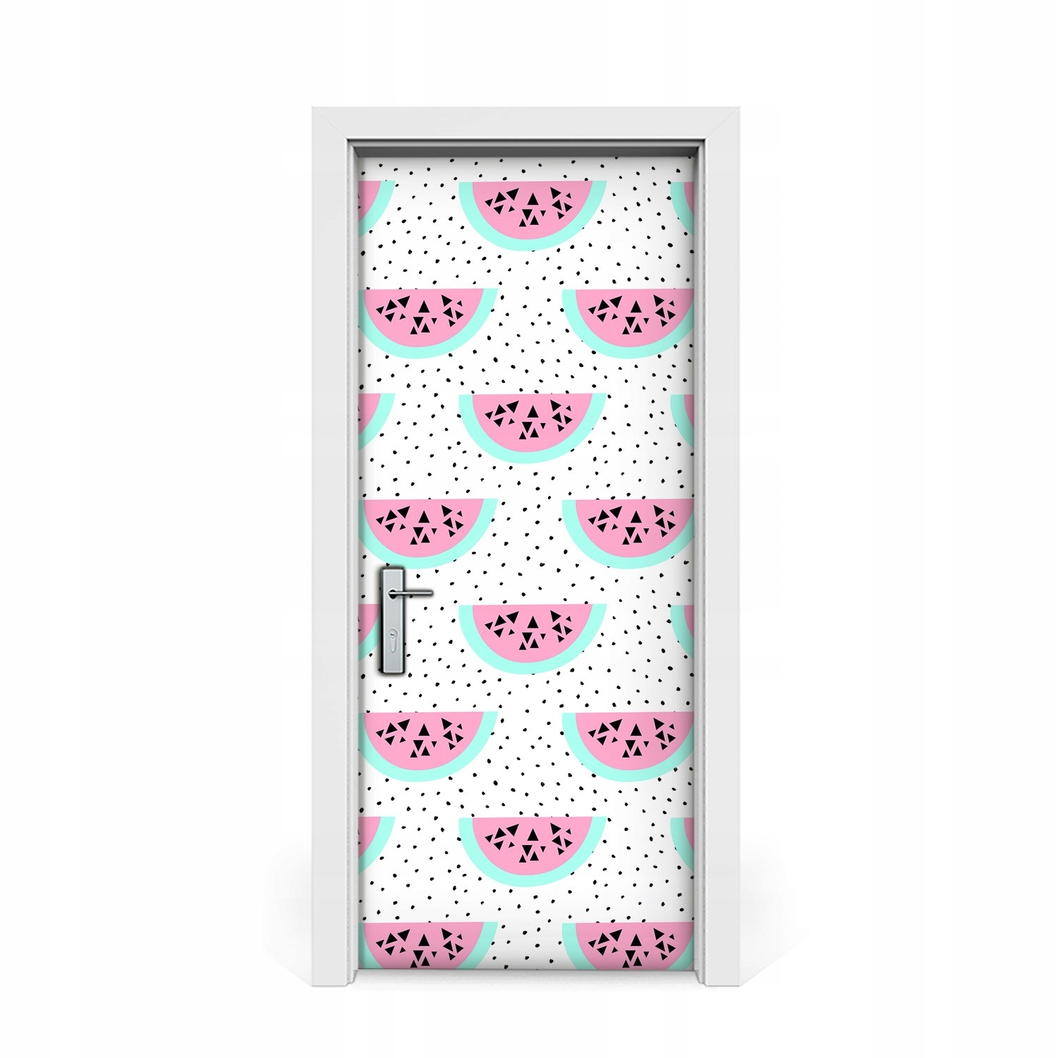 

Naklejka na drzwi okleina Arbuzy i kropki 85x205