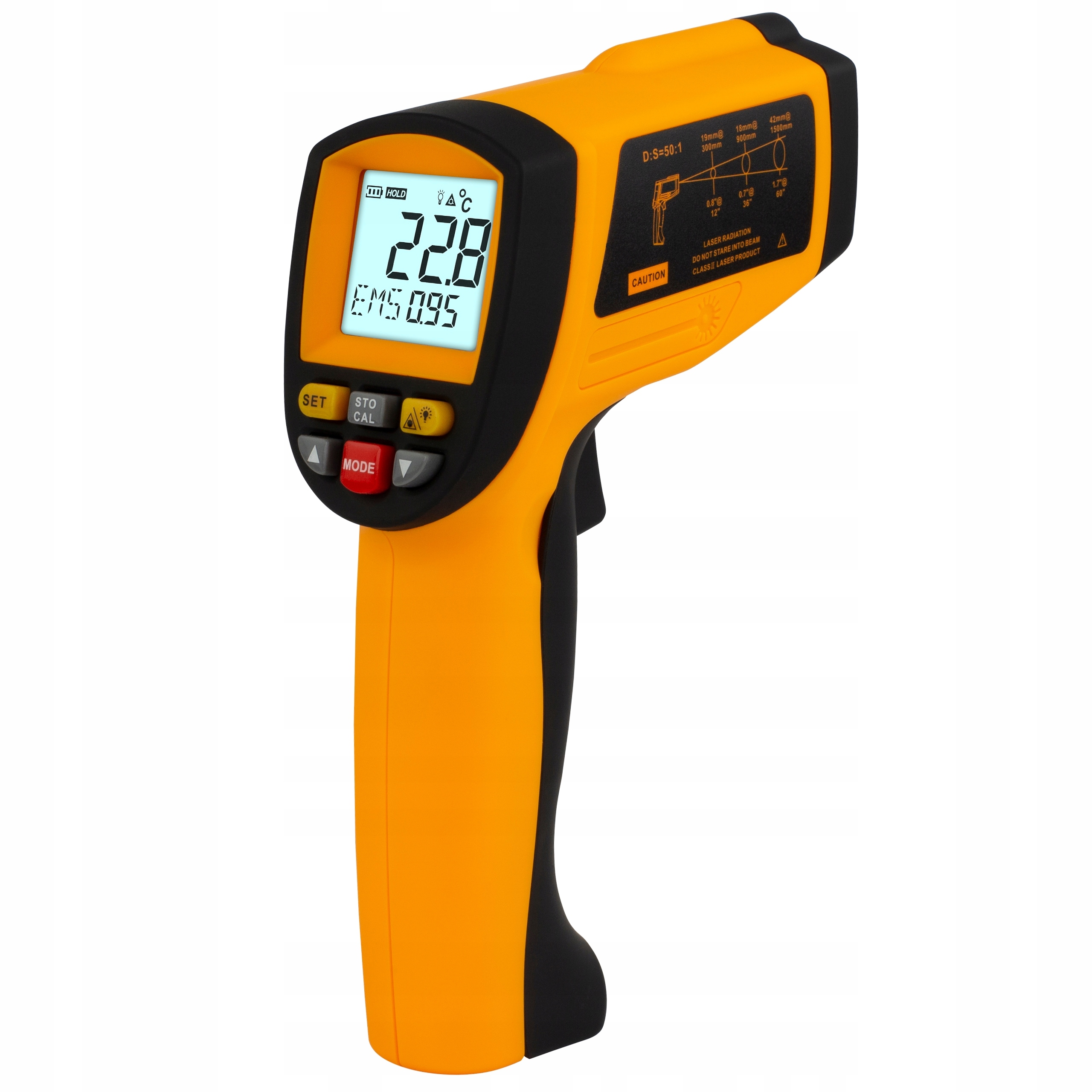 PIROMETR TERMOMETR LASEROWY BEZDOTYKOWY +1650 USB Marka Benetech