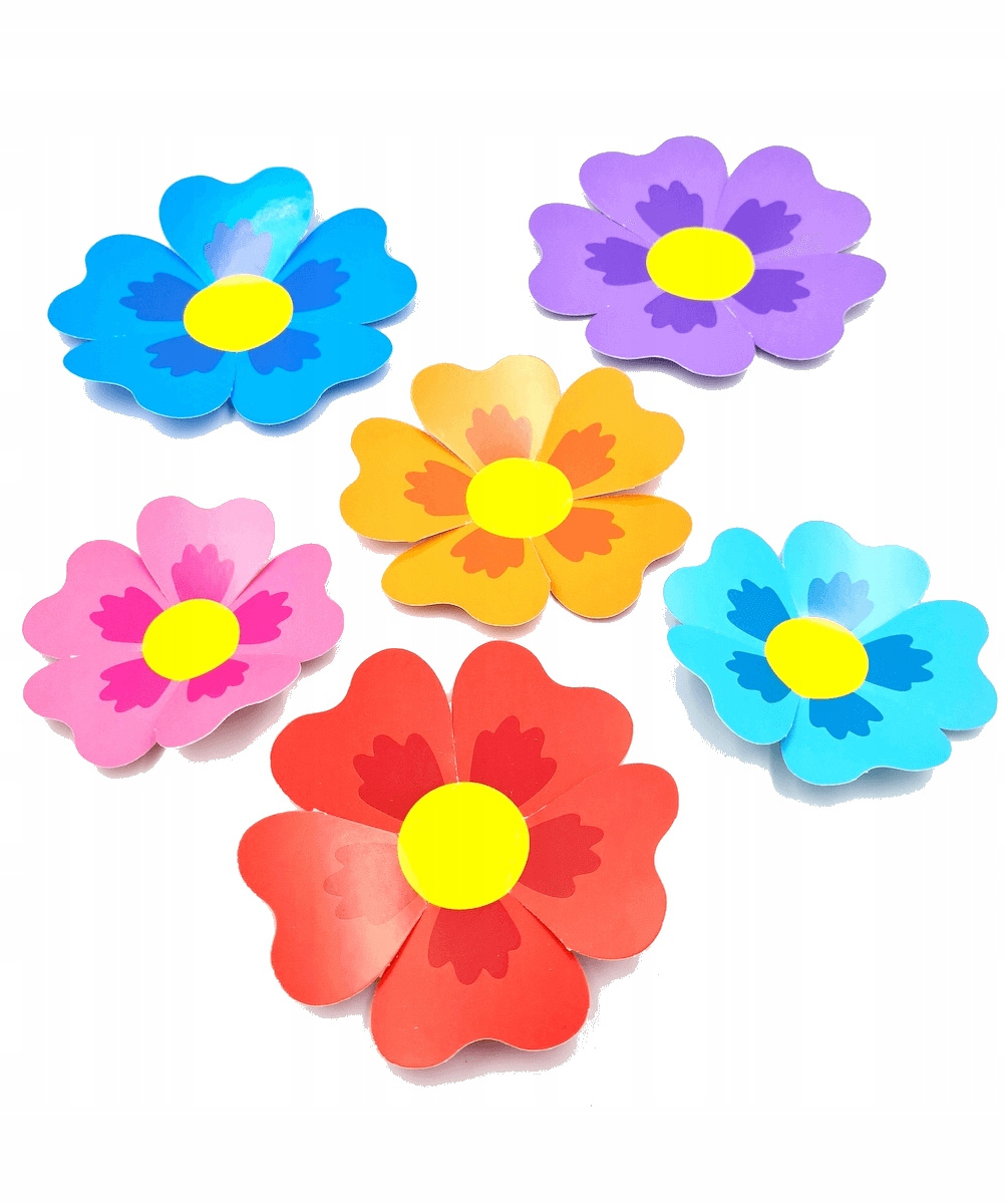 

Dekoracja Kwiatki 3D Wiosna Na Okno (8 szt.)