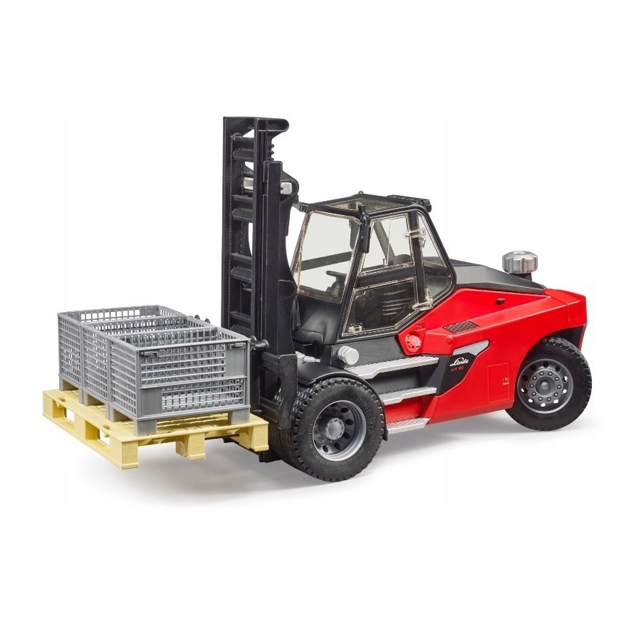 BRUDER 02513 Wózek widłowy Linde HT160 + akcesoria