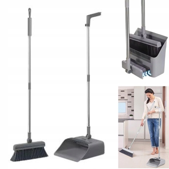 Levně Líná Koště a lopatka s dlouhou rukojetí pro domácnost a studentské koleje