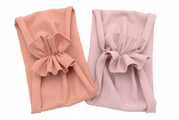 

Opaska Szeroka 2 szt turban motyl brudny róż 48-51