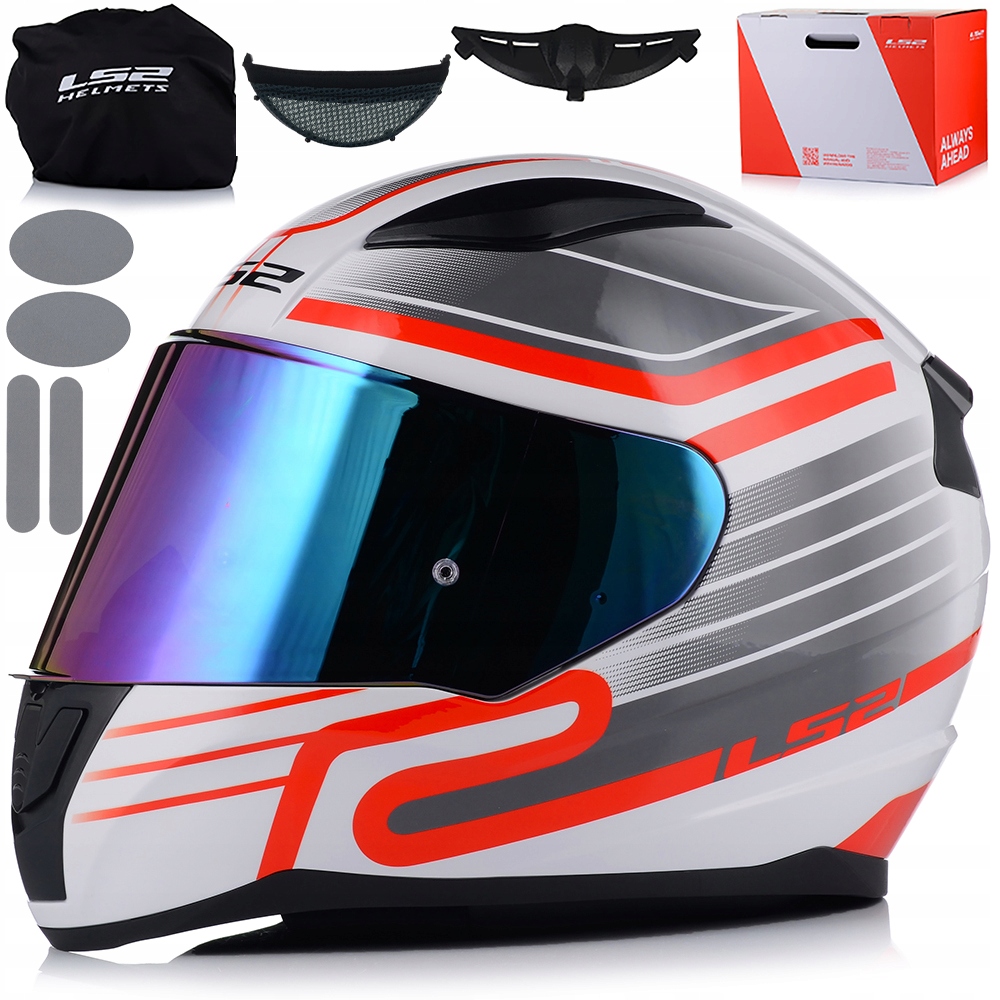 Motocyklová Prilba LS2 FF353 Rapid II Circuit Ece 22.06 Dúhové Sklo