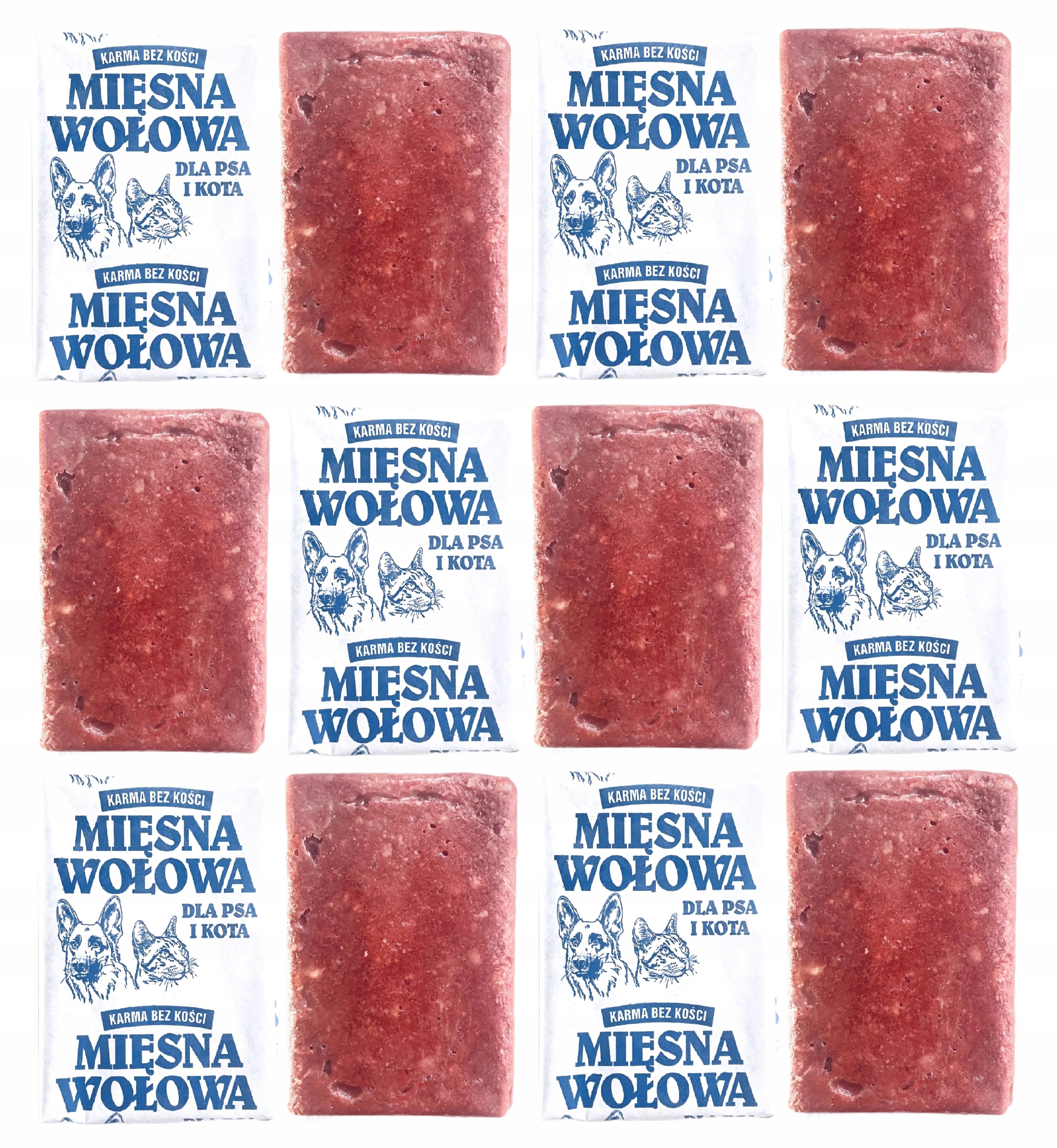 MIĘSO MROŻONE DLA PSA WOŁOWE ŚWIEŻE BEZ KOŚCI 100% 10KG BARF KARMA WOŁOWA