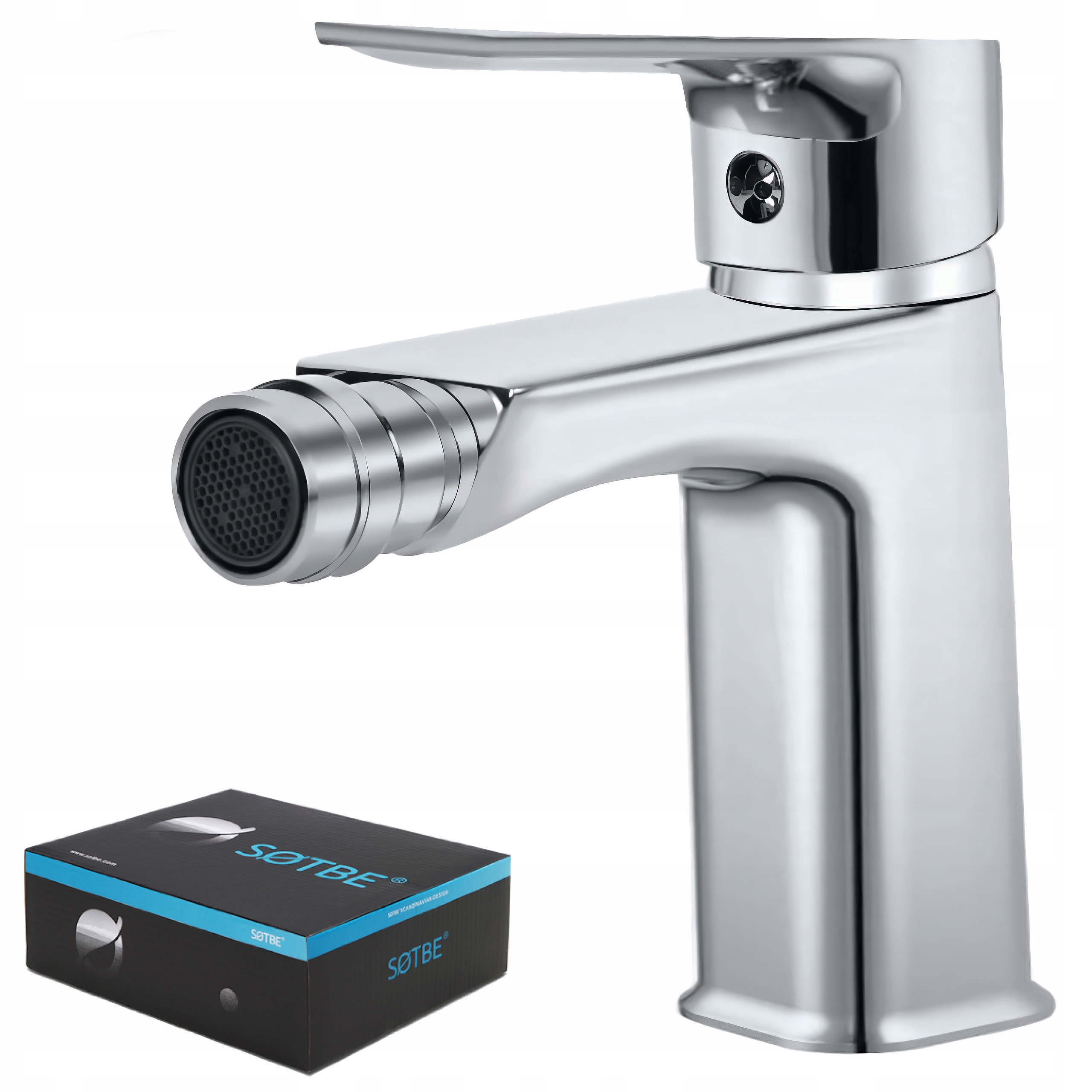 Bidetová batéria pre bidet do kúpeľne s výpustom, chrómová armatúra Poľsko Sotbe