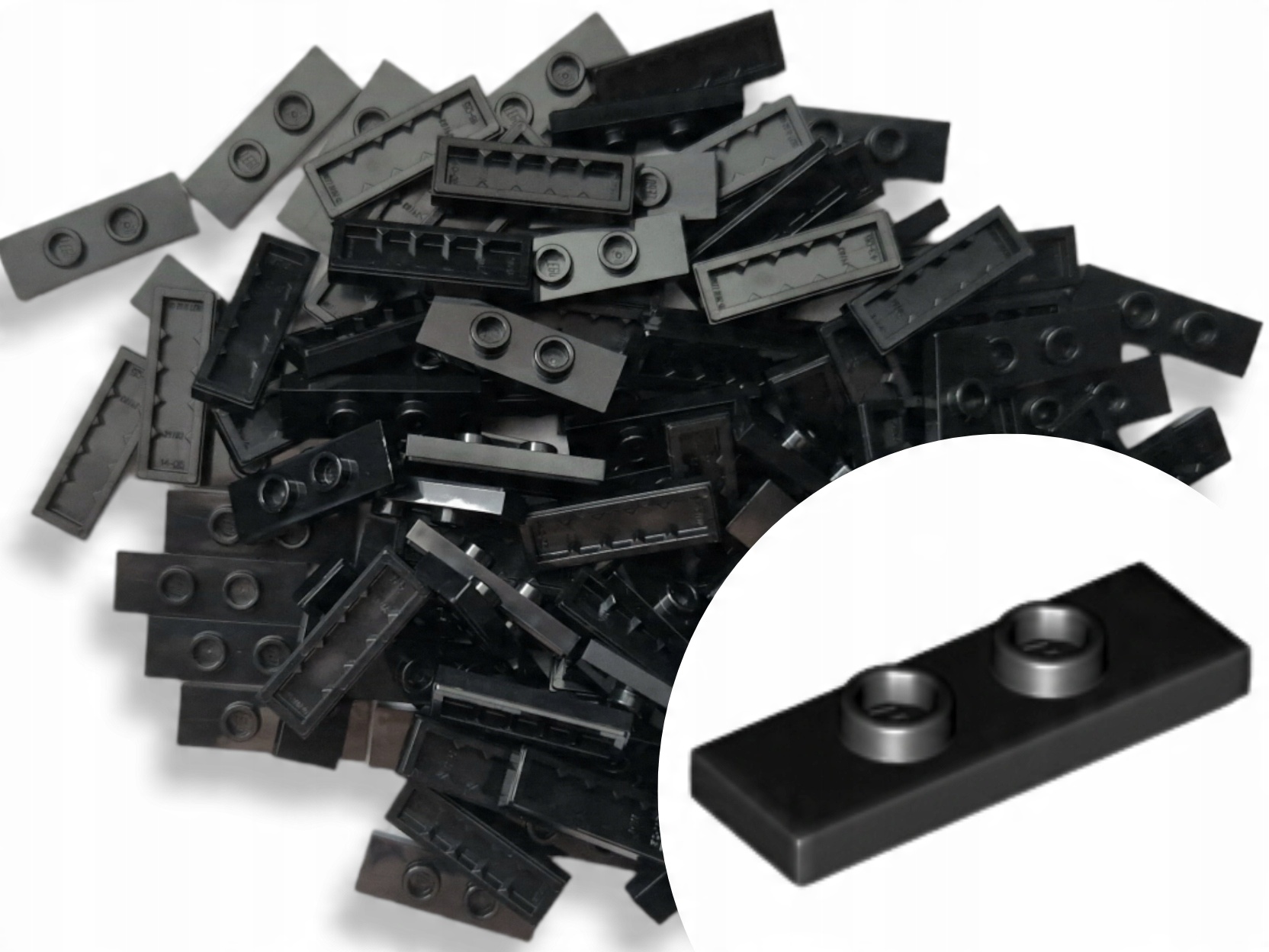 

Lego 34103 Plate Płytka Wypustki 1x3 Czarny 10 szt