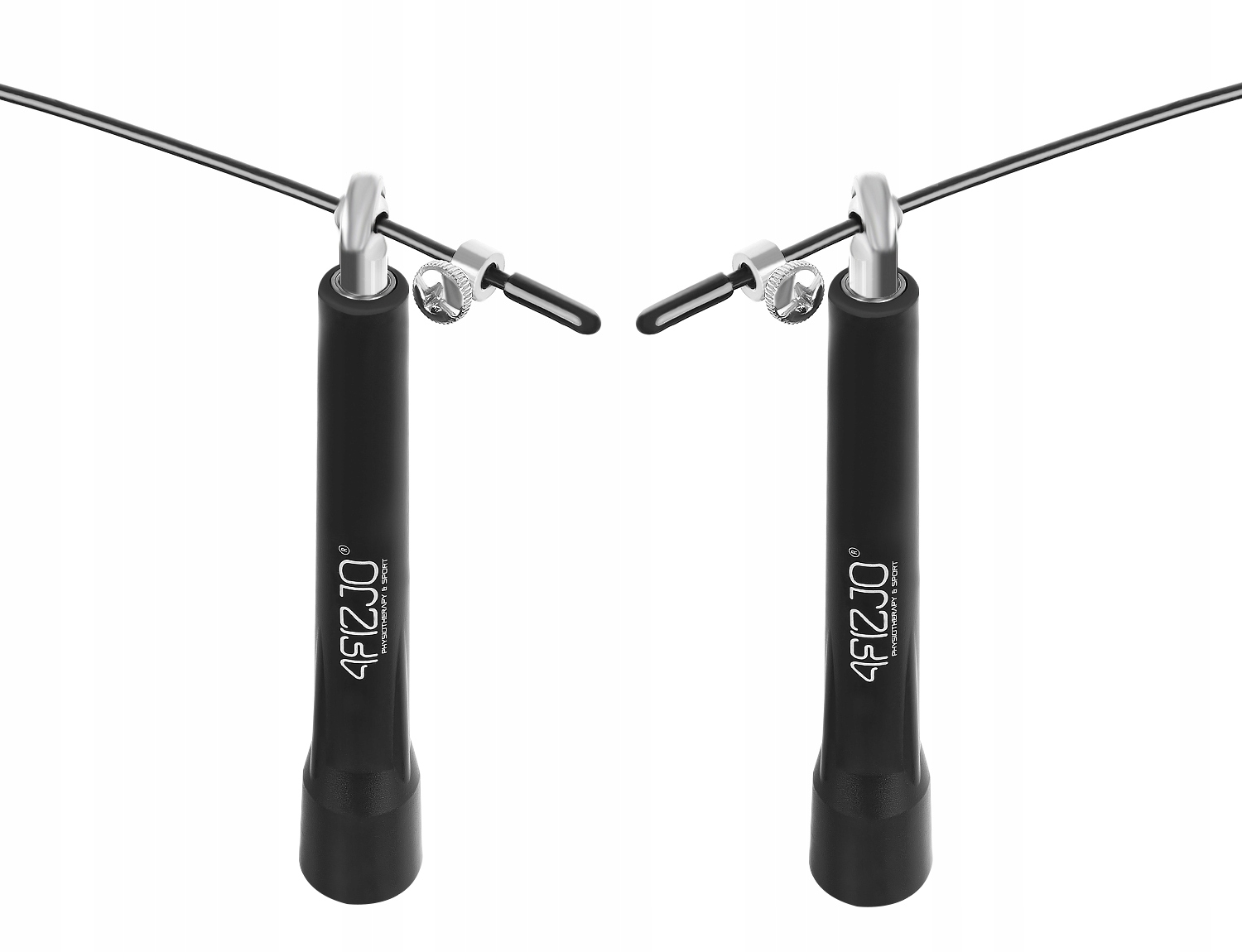 SKAKANKA BOKSERSKA ERGONOMICZNA REGULOWANA STALOWA Z ŁOŻYSKAMI SPEED 3M Model JR-S+01 JUMPING ROPE STANDARD+ BLACK