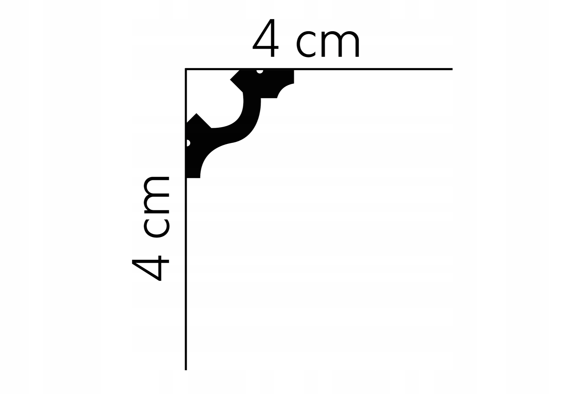 LISTWA SUFITOWA OŚWIETLENIOWA MD172LG PRZYSUFITOWA Marka Mardom decor