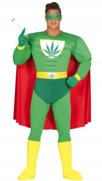 Kostým Superhrdina Superhrdiny Marihuana Bal M