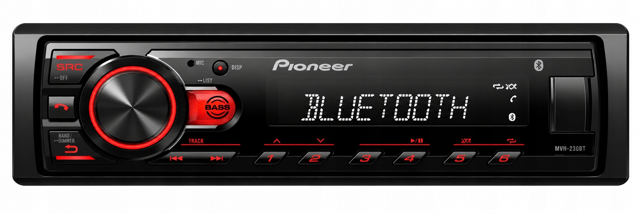 Pioneer MVH-230 DSX-A410BT Autorádio MP3 Flac Usb Bluetooth
