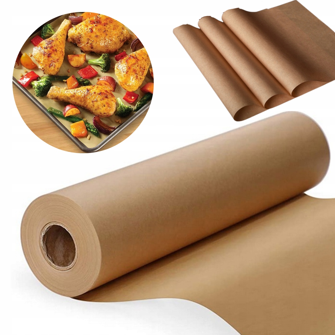 PAPIER DO PIECZENIA BRĄZOWY DWUSTRONNY 38cm x 50m