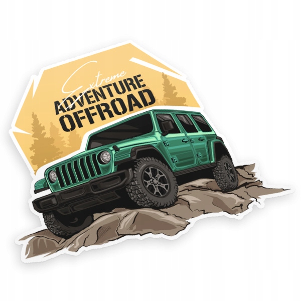 Naklejka na auto terenowe Adventure Offroad Wrangler