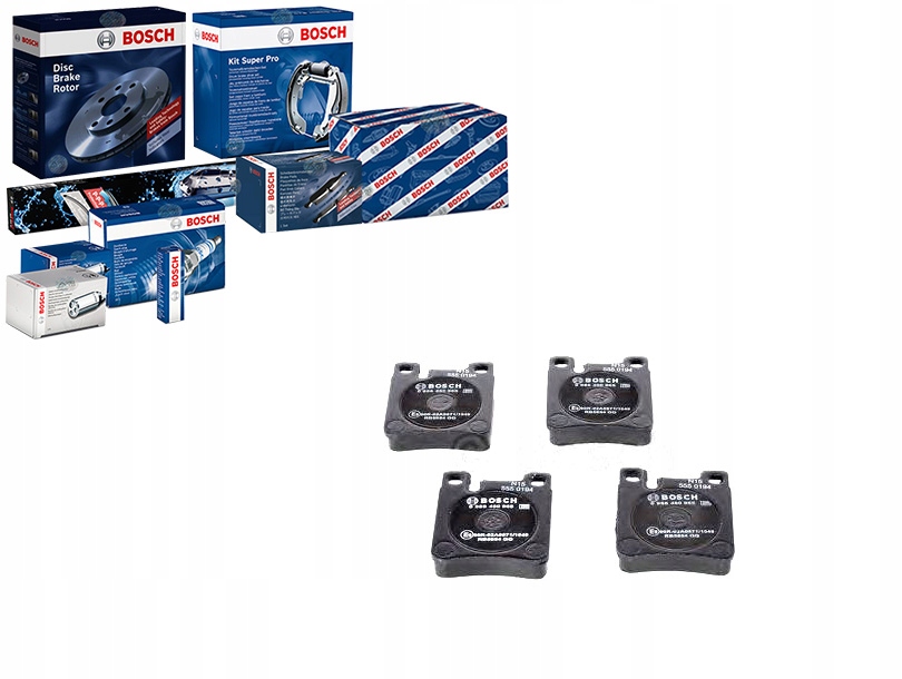 KLOCKI HAMULCOWE MERCEDES TYŁ W210 C200-32 BOSCH