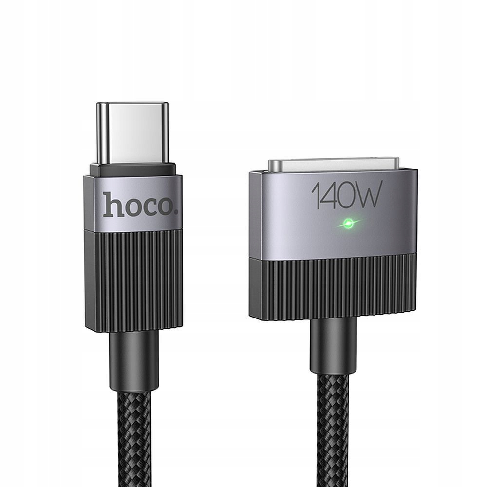 Kabel Usb C do Mag3 Hoco 5A 140W magnetyczny 1,8 m U141 czarny