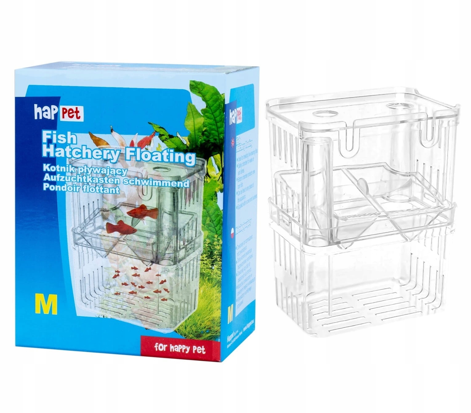 

Happet Kotnik plastikowy dla Ryb rozm. M 10x7x13cm
