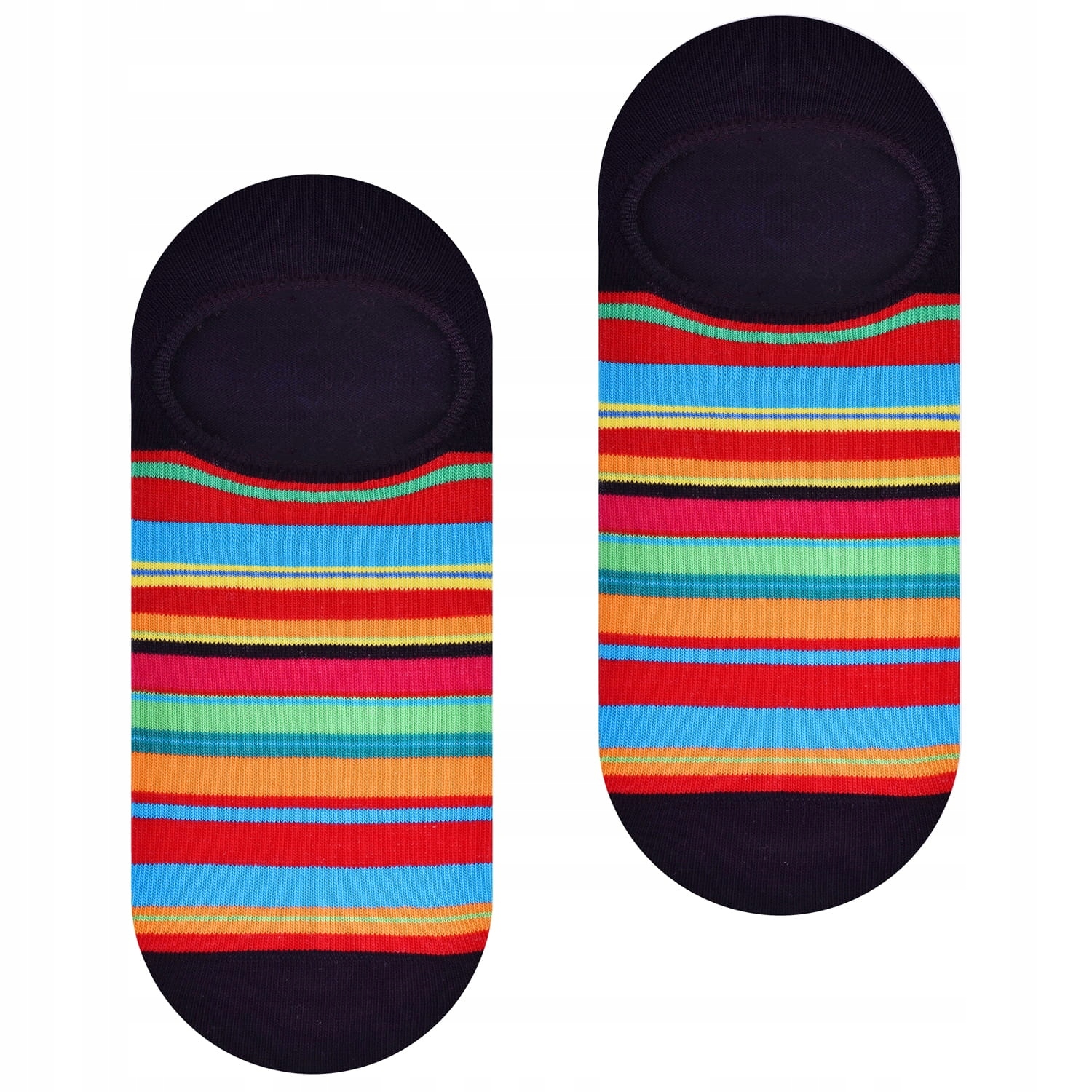 

Stopki folk - pasiak łowicki - czarne - 38-40