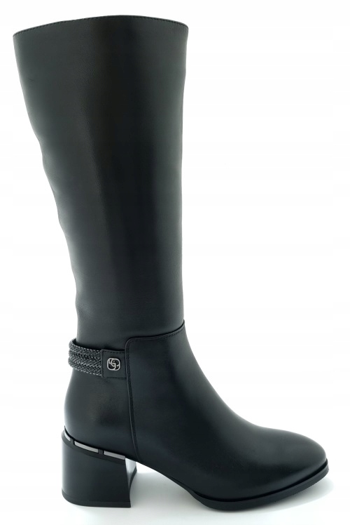 Kozačky na podpatku Loretta Vitale M569 Kůže r38