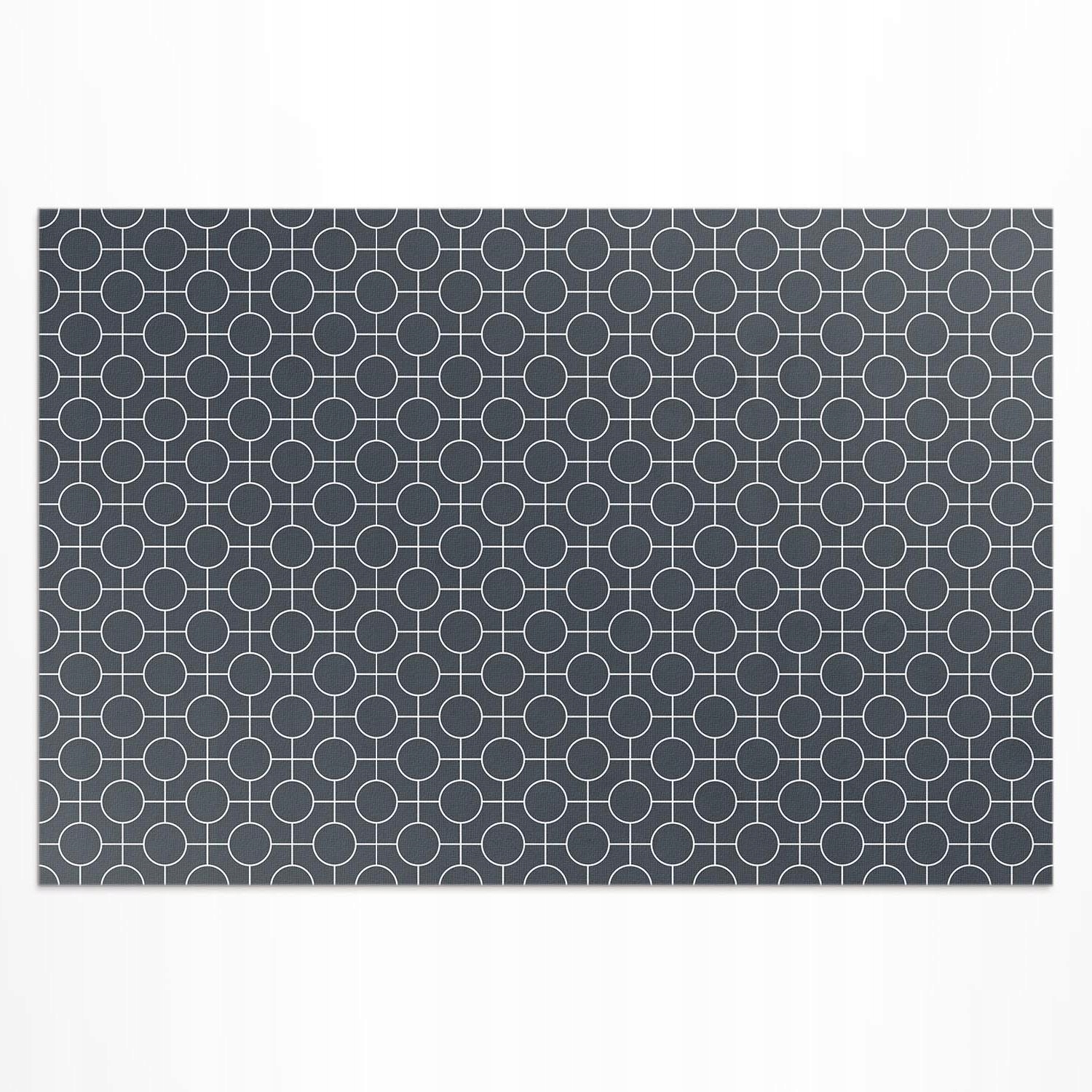Balkónový vinylový koberec s Uv okrajmi geometrický vzor pravidelný 150 x 100 cm