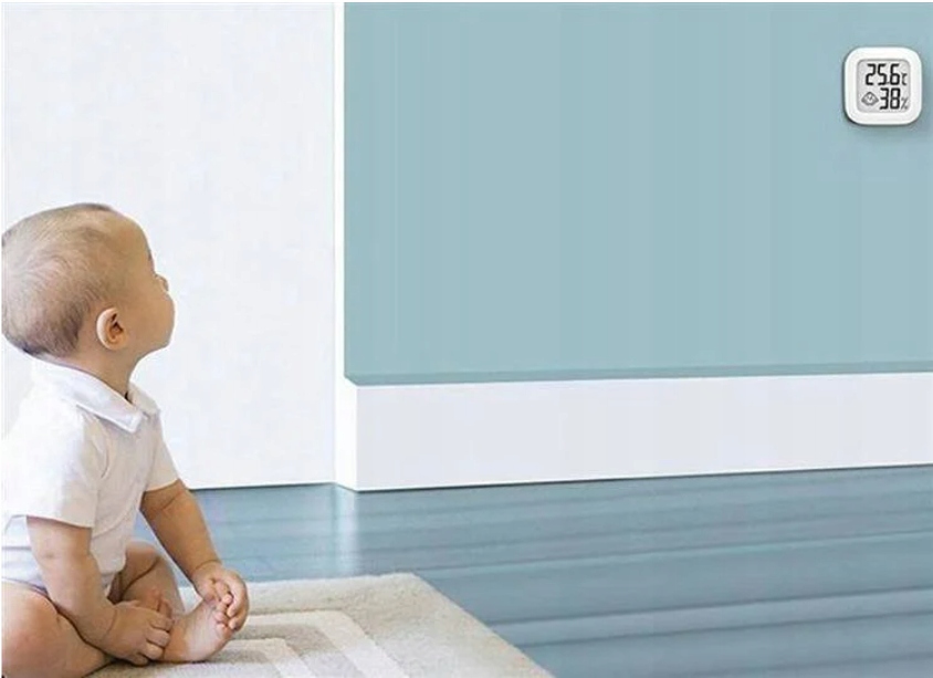 NIEZAWODNY TERMOMETR ELEKTRONICZNY CYFROWY HIGROMETR POKOJOWY STACJA POGODY Model TERMOMETR HIGROMETR