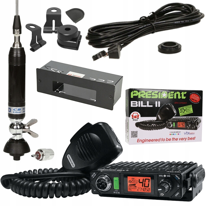 

Cb Radio Tir Bus President Bill 12V Antena A6P Z0O