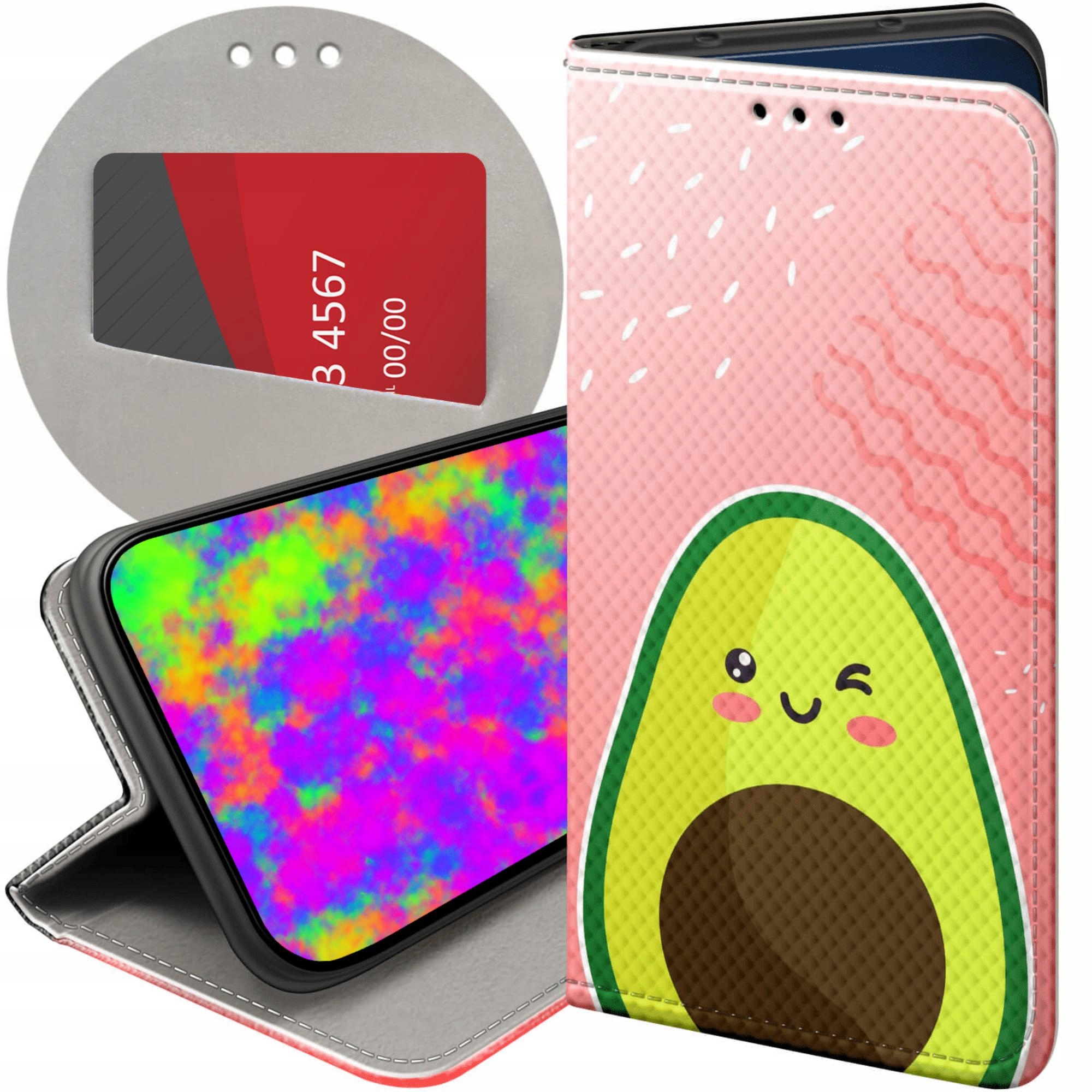 Etui Z Klapką Do Xiaomi 15T 5G Awokado Avocado Owoc Futerał Pokrowiec