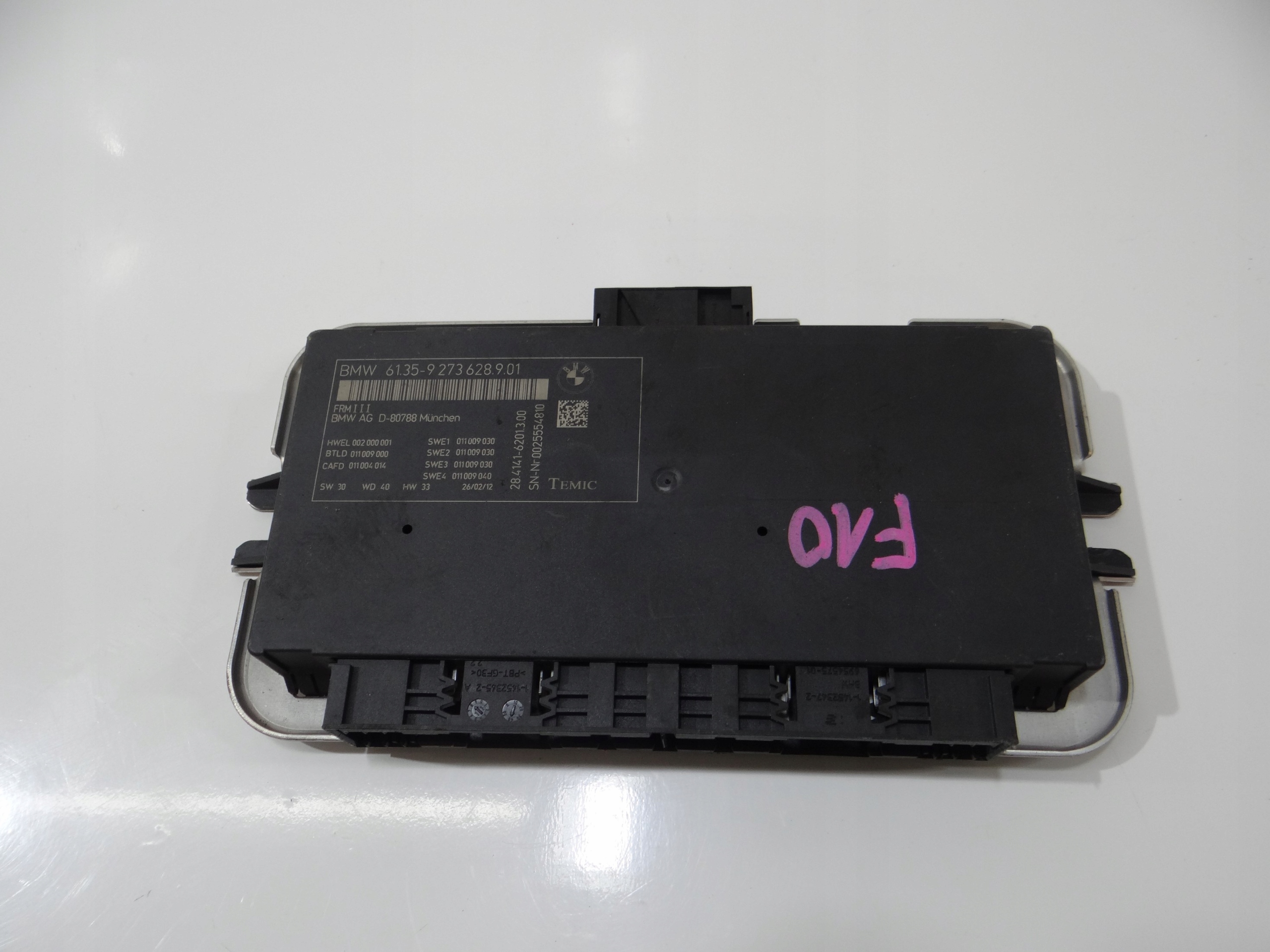 modulo Centralina luci BMW F10 F11 9273628