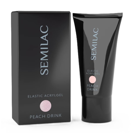 Semilac Elastický akrylový nápoj Peach Drink