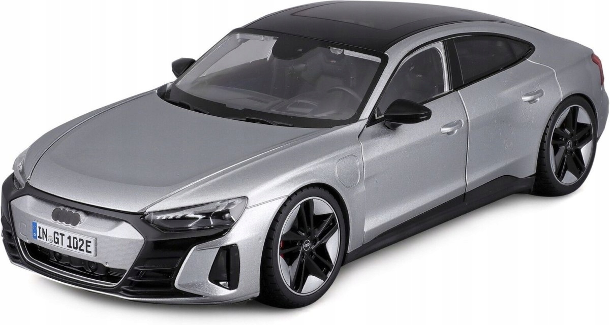Audi Rs e-tron Gt 2022 stříbrná 1:18 BBurago 11050