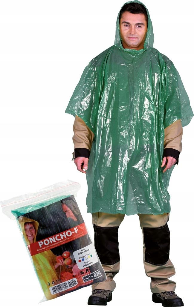 Narzuta przeciwdeszczowa ponczo poncho ochrona na deszcz Reis