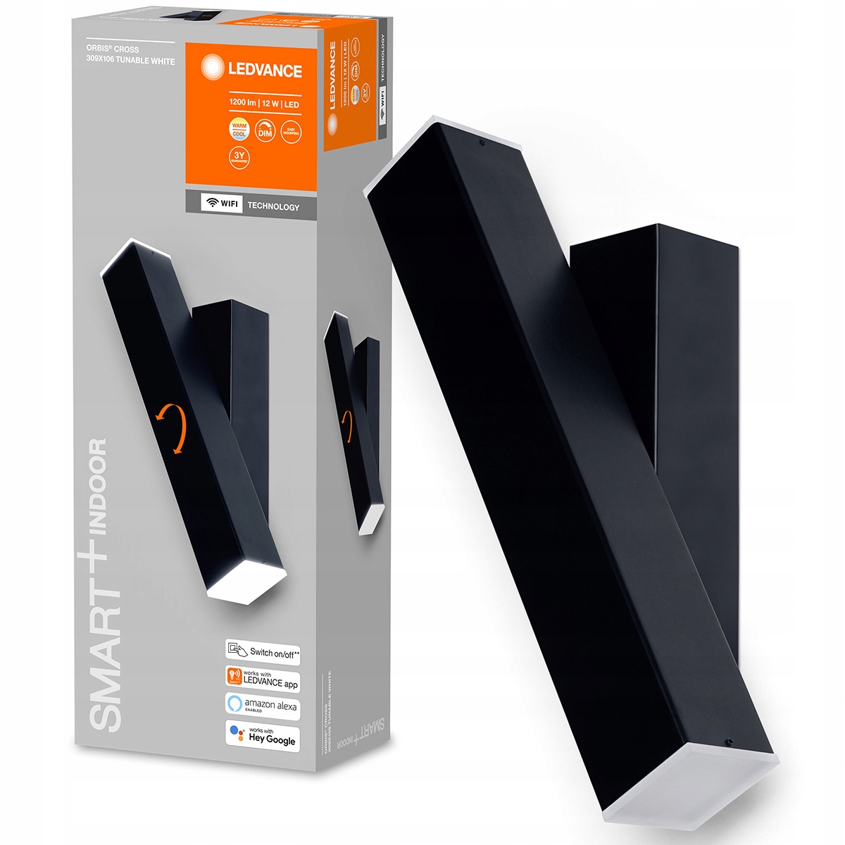 Nástenné Led svietidlo Inteligentné svietidlo Nástenné svietidlo 12W Cct Smart+ Wifi Ledvance