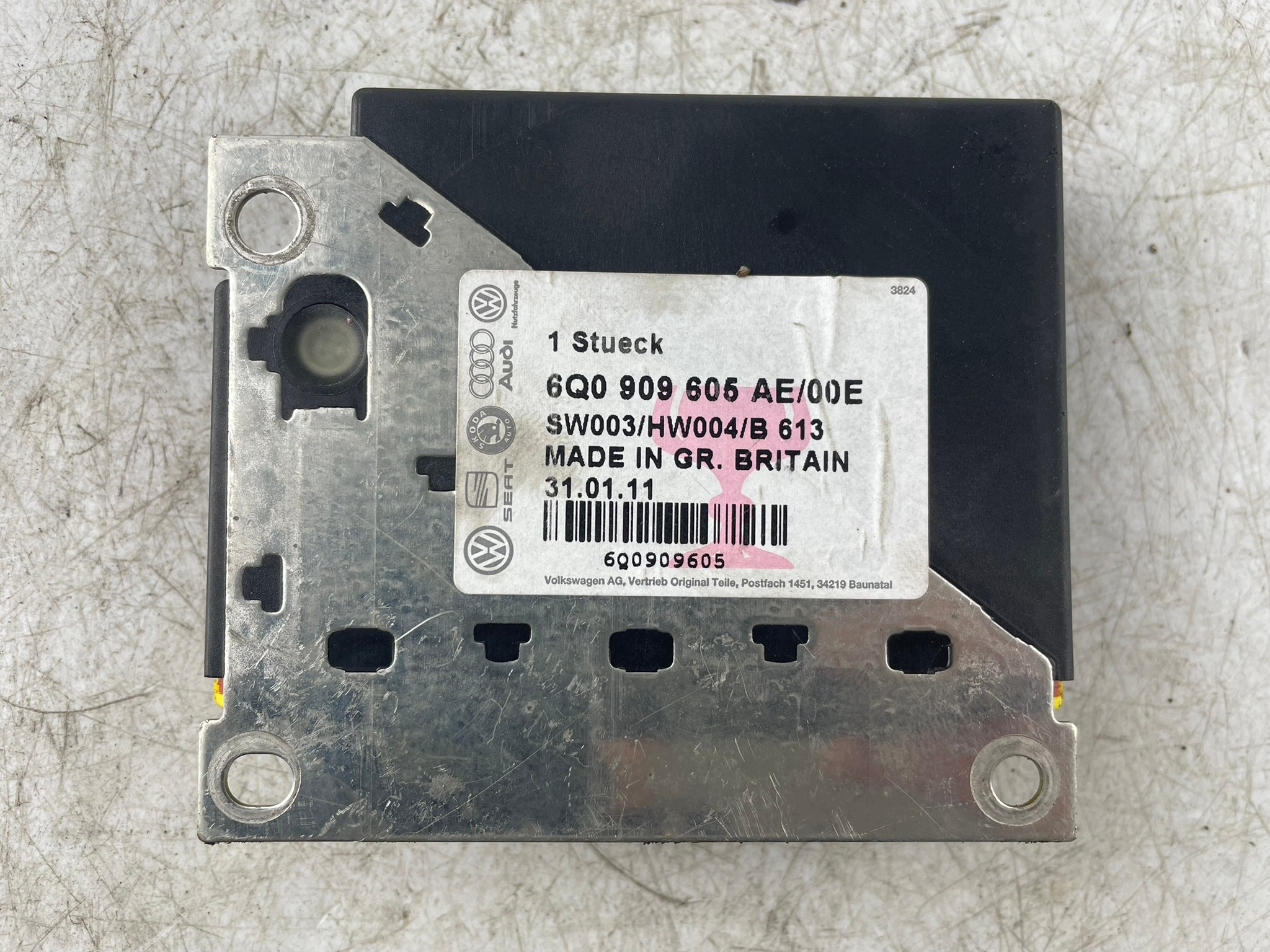 modulo sensor airbag 6Q0 909 605AE Seat Ibiza IV 6L1