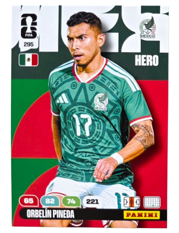 Karty Piłkarskie do albumu Panini World Cup 2026 Hero Meksyk 295 Pineda