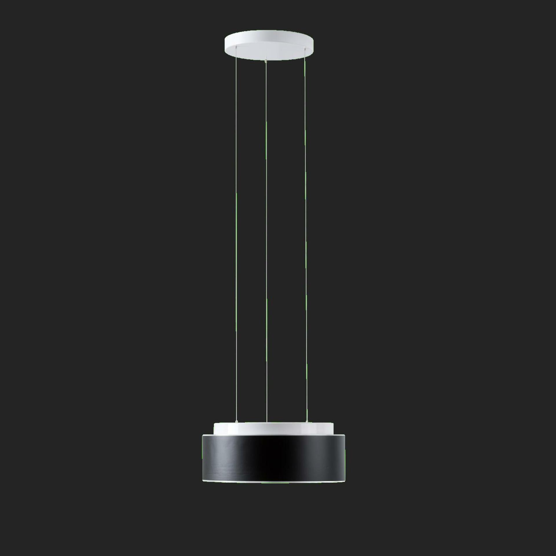 Osmont 71352 Eris LEC2 závesné sklenené svietidlo biela bielo čierna IP40 3