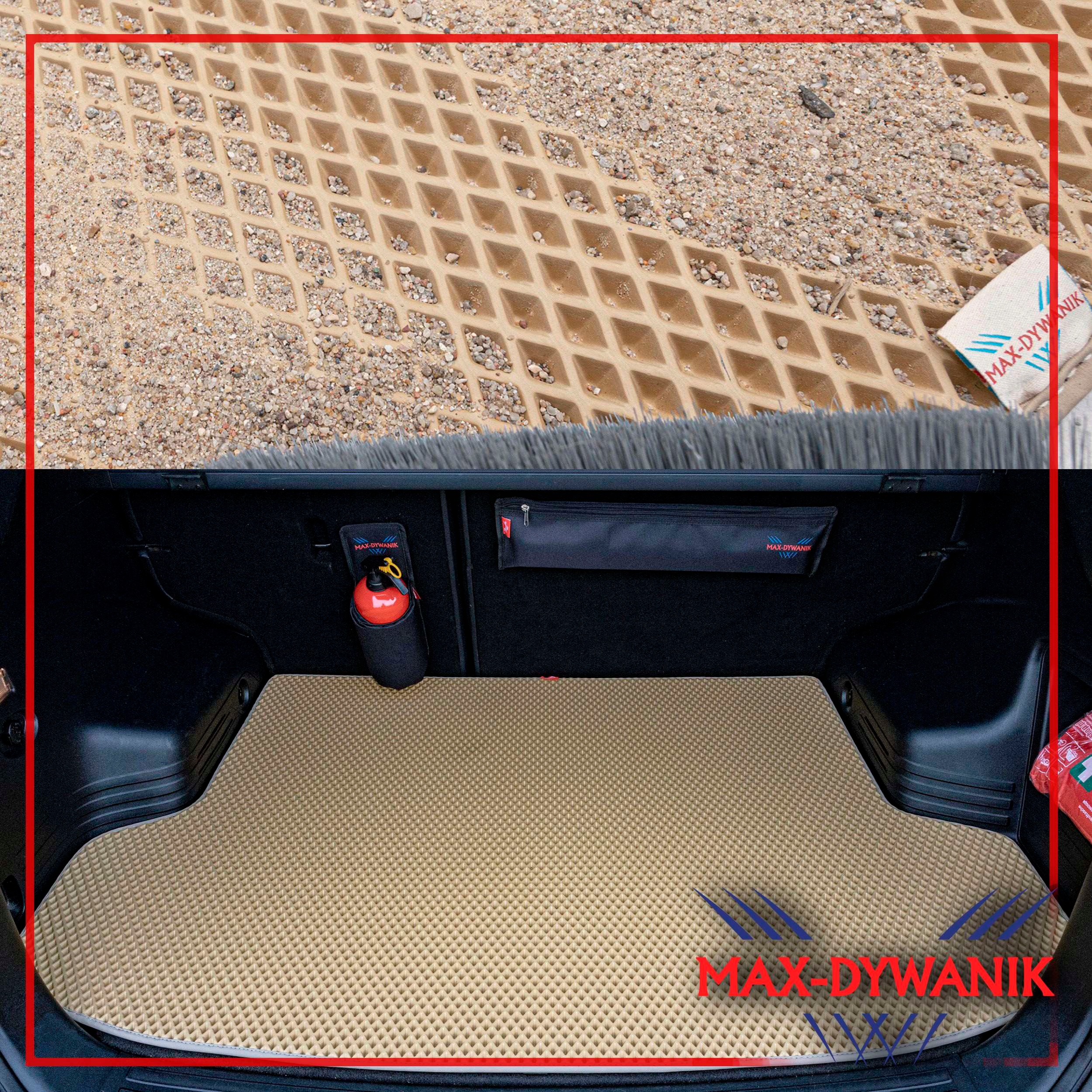 Ford Transit Custom II VAN 2024- Mata bagażnika - Beżowy romby Numer katalogowy producenta 713785941000