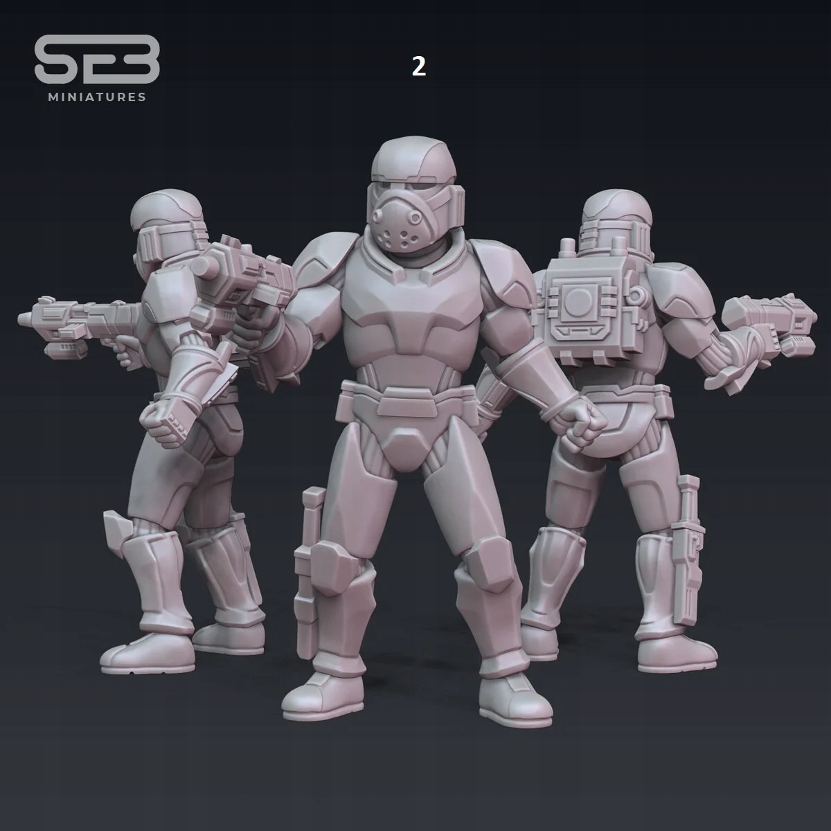 Smasher v2 model pasuje do gry StarWars Legion Nazwa Druk Modeli 3D AnvilRage Studio