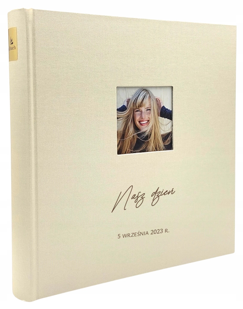 Album Goldbuch béžová, 60 bílých stran, svatební personalizace, jména