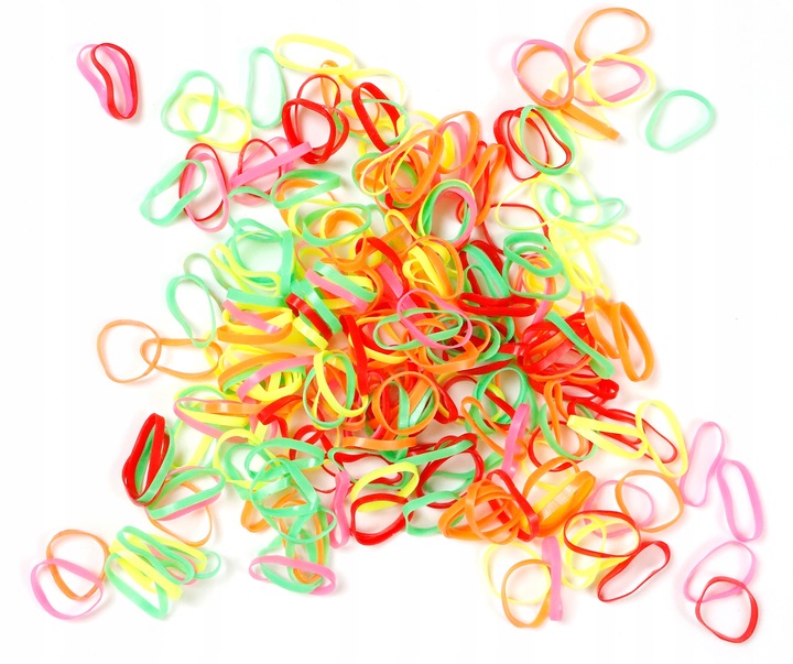 

Neonowe Gumki Gumeczki Lateksowe Warkoczyki