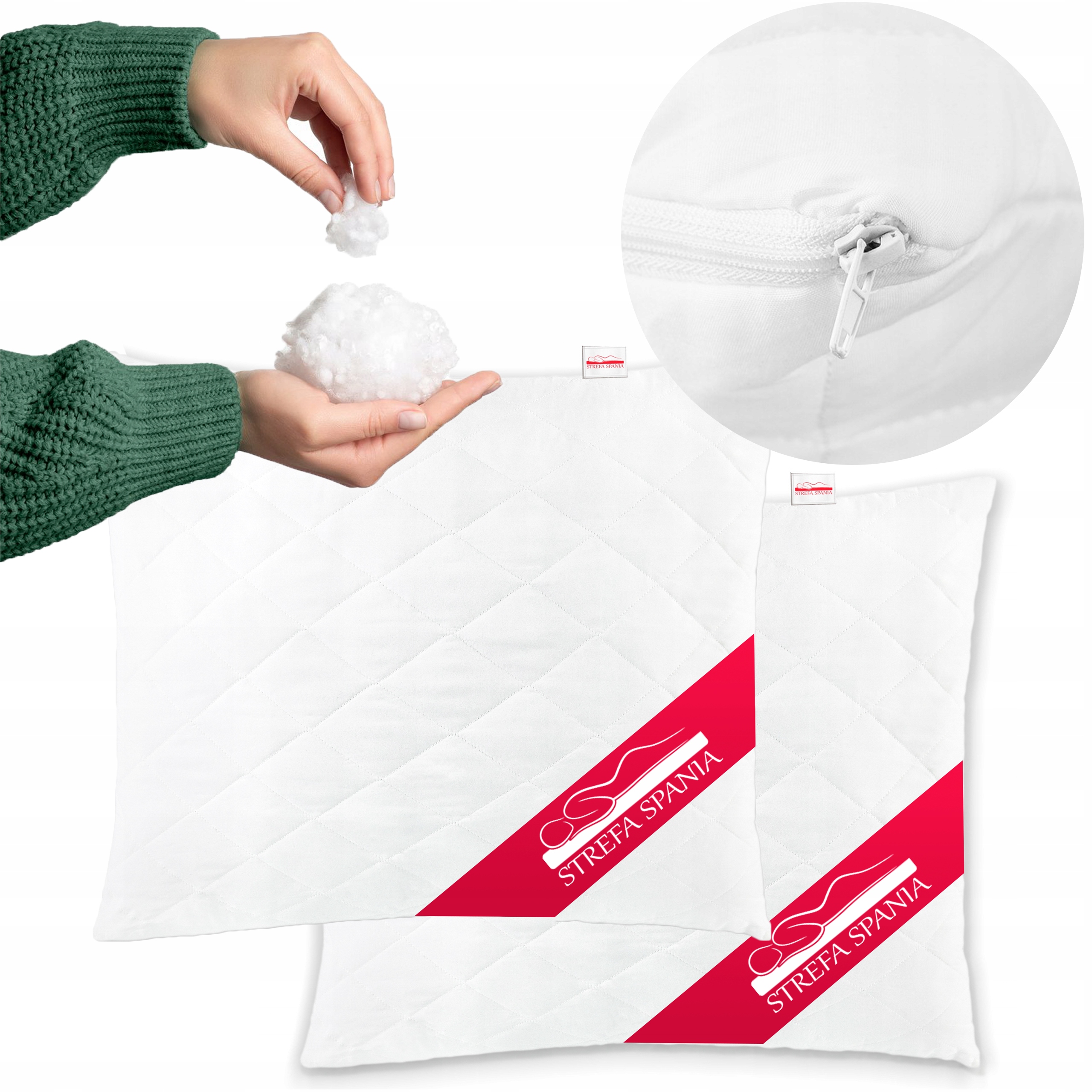 Polštáře 70x90 cm, 2 kusy, antialergické