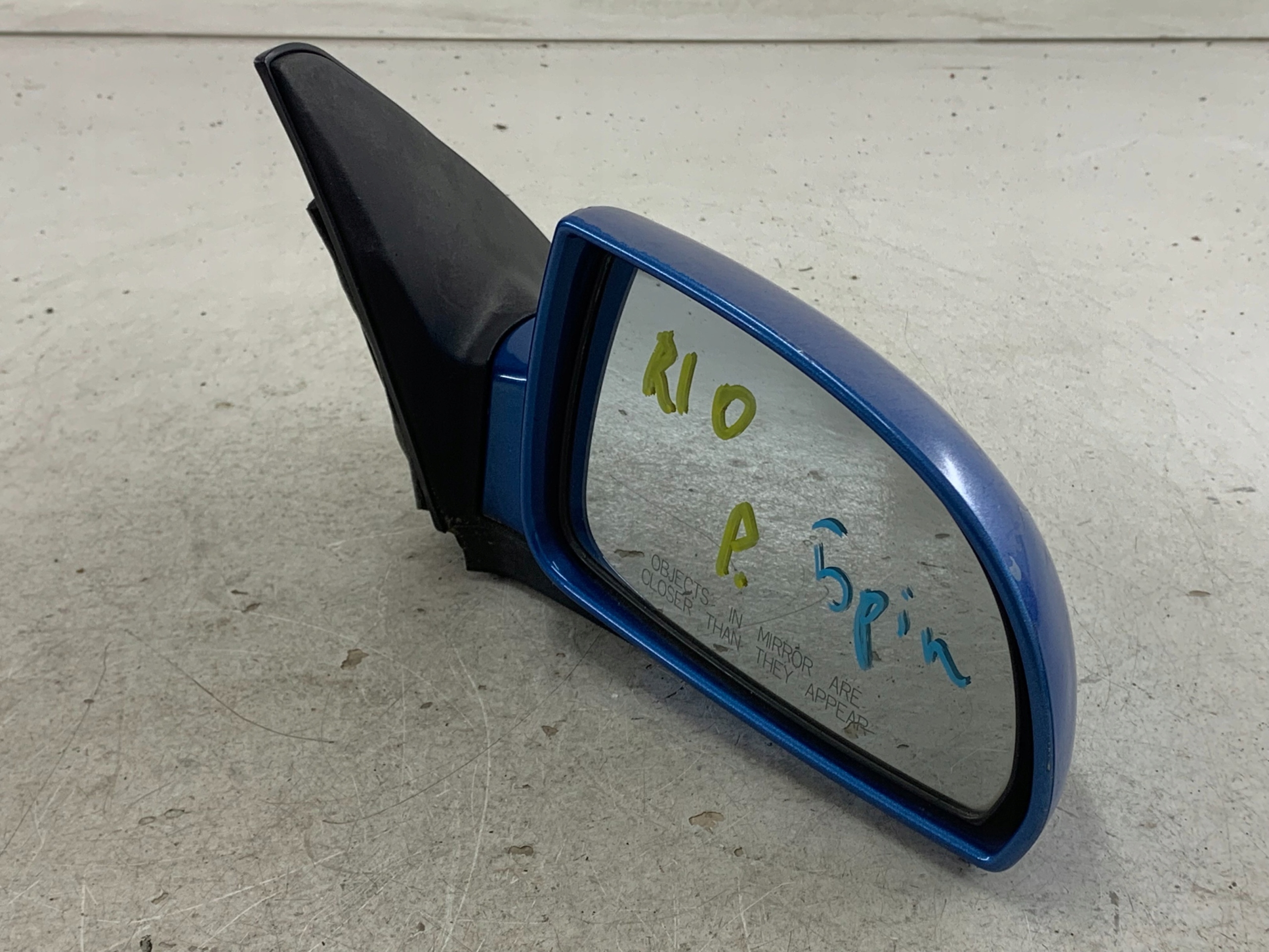 KIA RIO mirror right 5 PIN blue