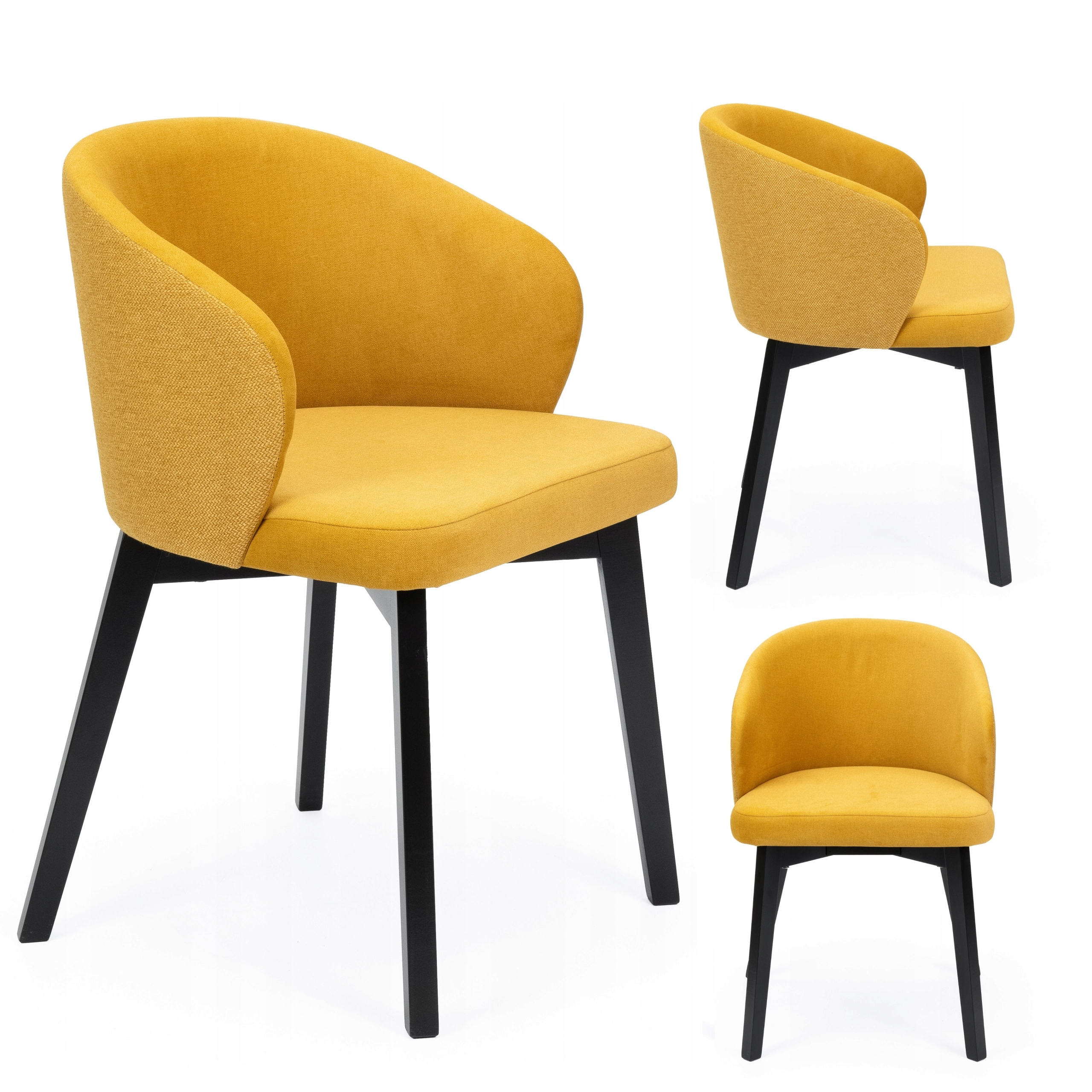 Moderní židle do obývacího pokoje Kancelář Jídelna Výjimečný design BELLUNO5 žlutá